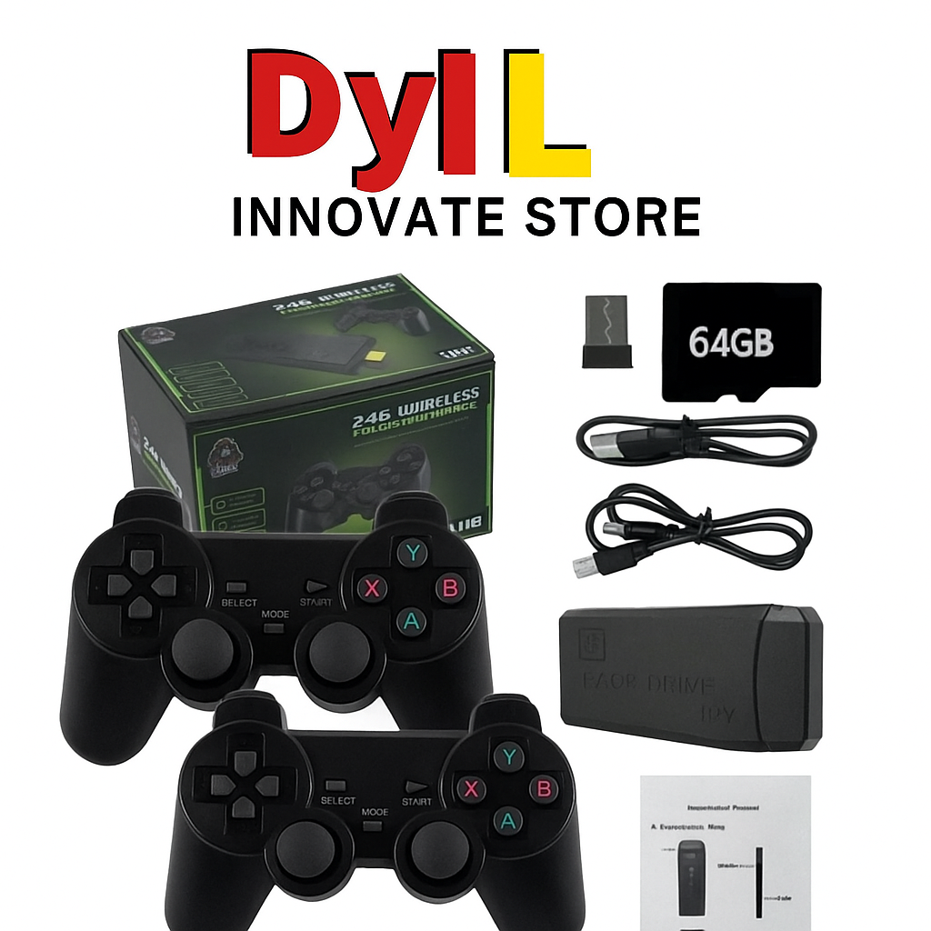 Videojuego Gamer Stick 4k para televisión con 02 controles Ahorrar 50%