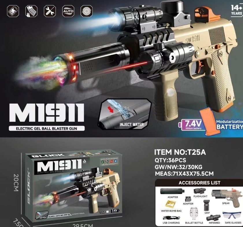PISTOLA HIDROGEL M1911
