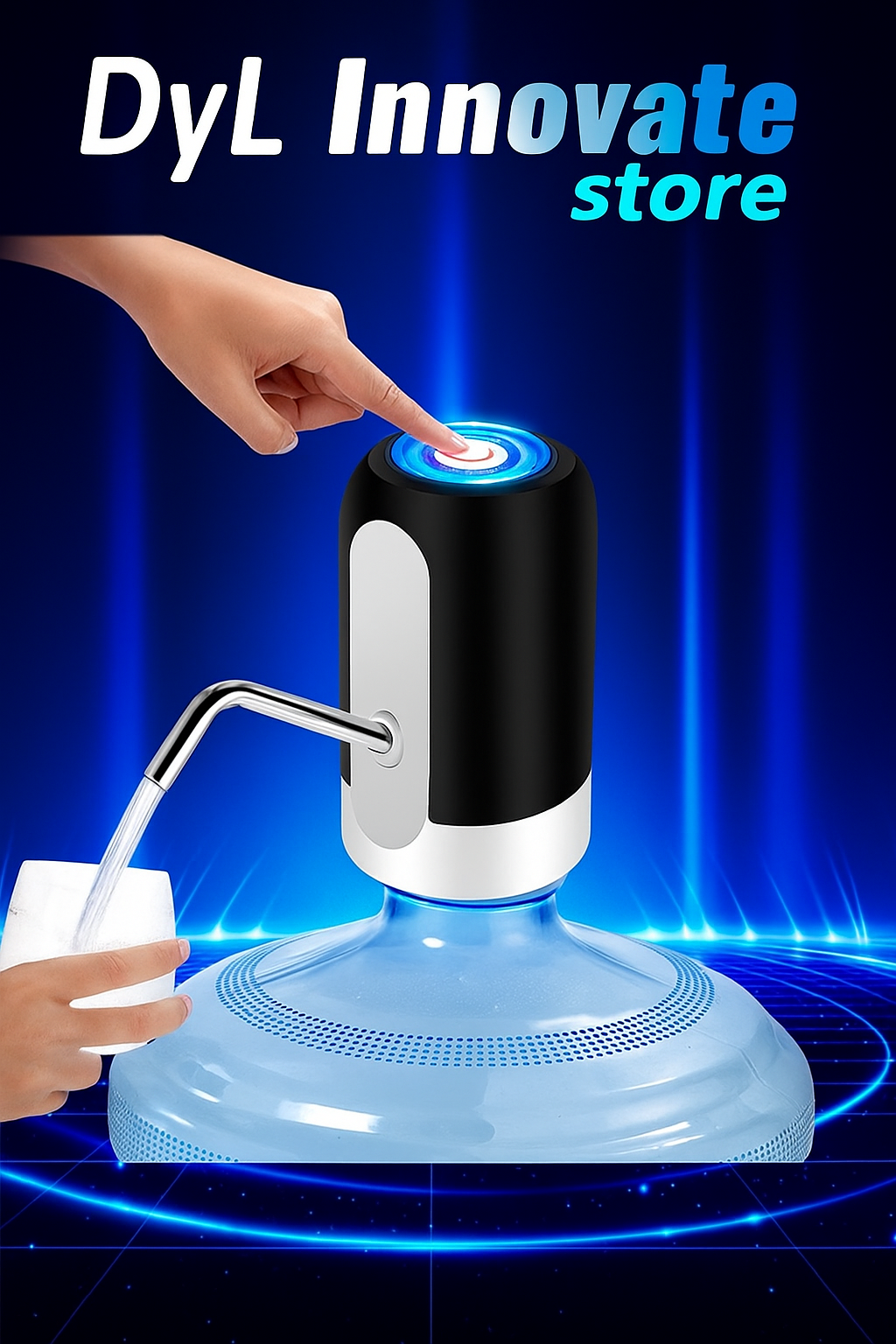 Dispositivo dispensador de agua para botellon recargables