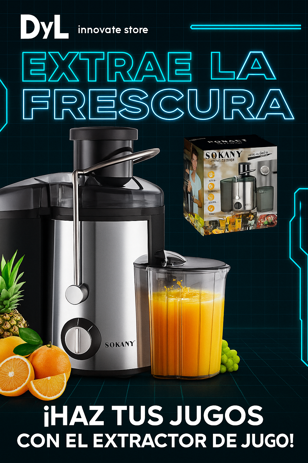 Extractor de Jugo Sokany
