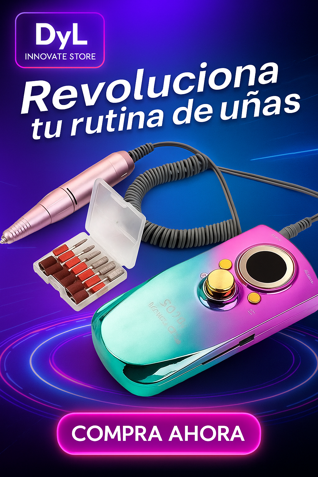 Pulidor De Uñas SG702 35.000 RPM