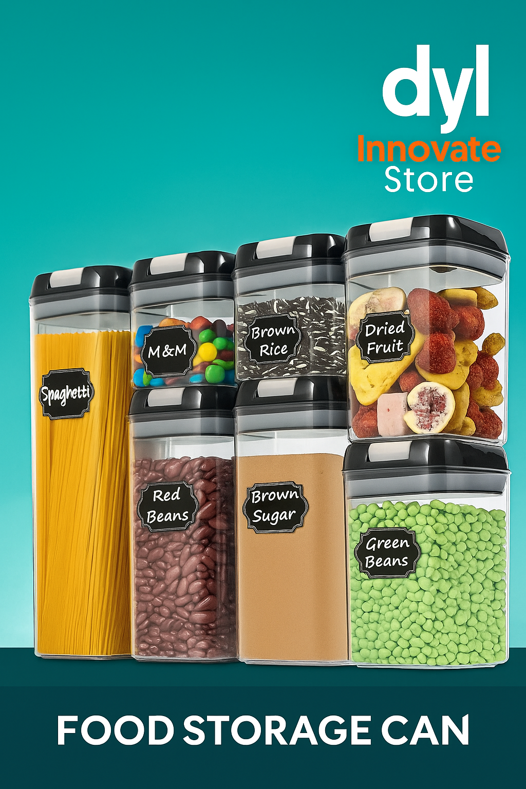 🥡✨ Set de 7 Recipientes Herméticos Premium – Organización y frescura en tu cocina