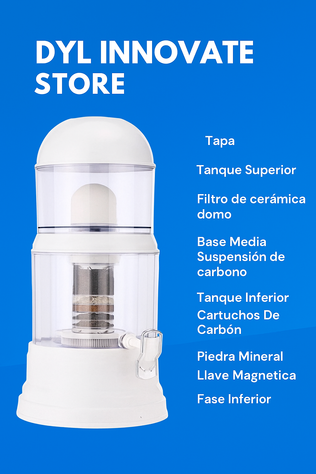 💧 Purificador de Agua Alcalina 14L – Salud y Pureza en Cada Gota 💧