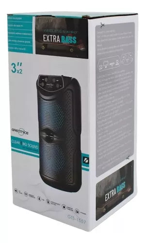 Parlante Portátil Greatnice BT 2x3 GTS-1557