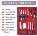 Set Cuchillos Profesionales Miracle Blade De La Tv 13 Piezas