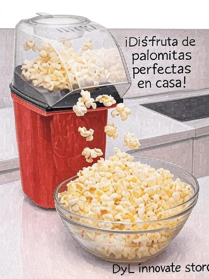 Crispetera Electrica Maquina Palomitas Sin Aceite