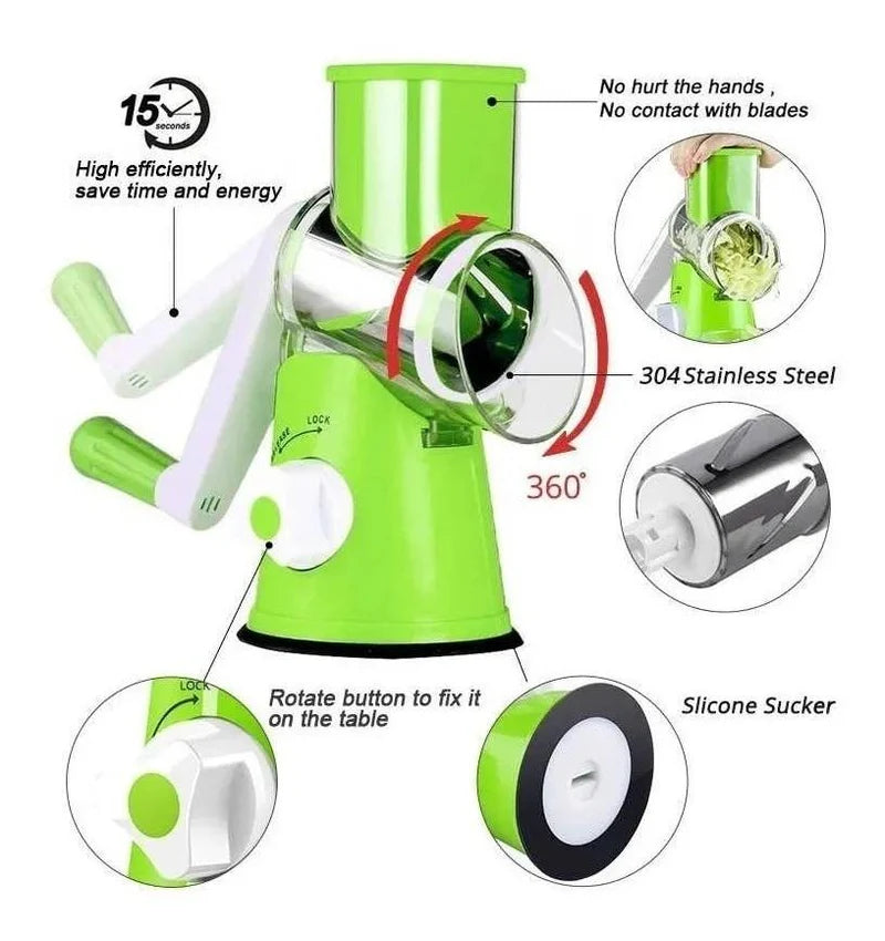 🔪🥕 Molino Rayador Multiusos 3 en 1 – Practicidad y Eficiencia en tu Cocina
