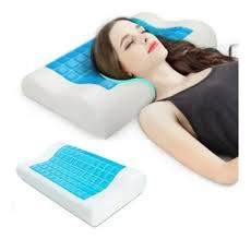 Almohada ergonómica de gel refrescante alivio y descanso
