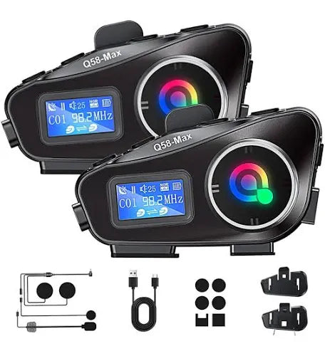 Intercomunicadores X2 Q58 Max - conexión entre cascos