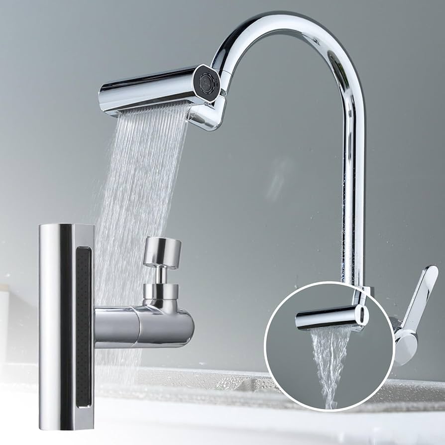 Grifo Extensor Multifuncional 4 en 1 – Ahorra Agua y Facilita tu Día a Día