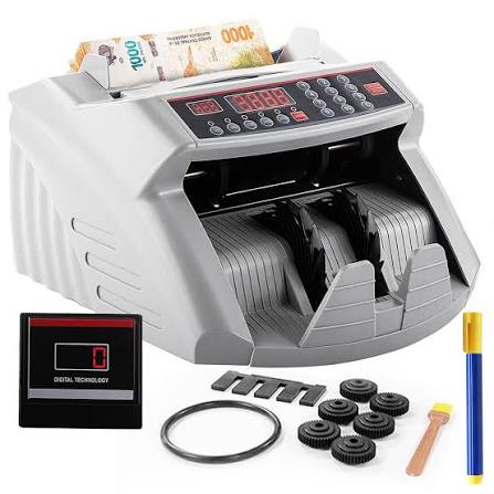 Máquina contadora de billetes con detector UV para billetes falsos