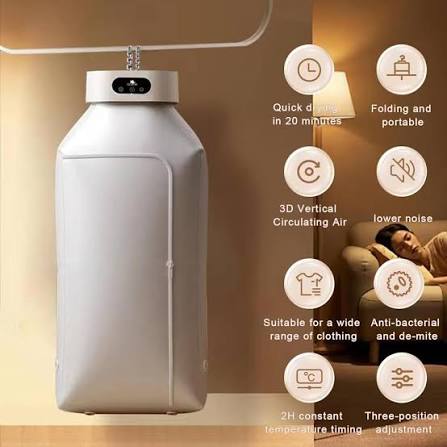 🔥 Secador de Ropa Portátil Dyl – Seca tu ropa en minutos, donde quieras