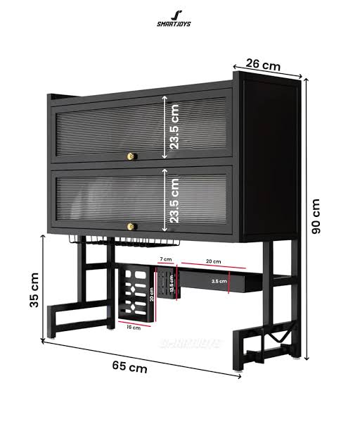 🏡✨ Estante de Cocina Multifuncional 2 en 1, 65X90  con tapas – Orden, Estilo y Comodidad