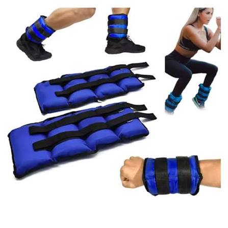 🔵 Pesas Ajustables para Tobillos y Muñecas 4KG – Entrena Más, Quema Más