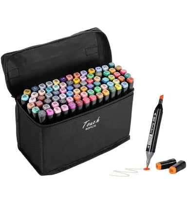 🎨 Set de Marcadores Profesionales Doble Punta – 80 Colores