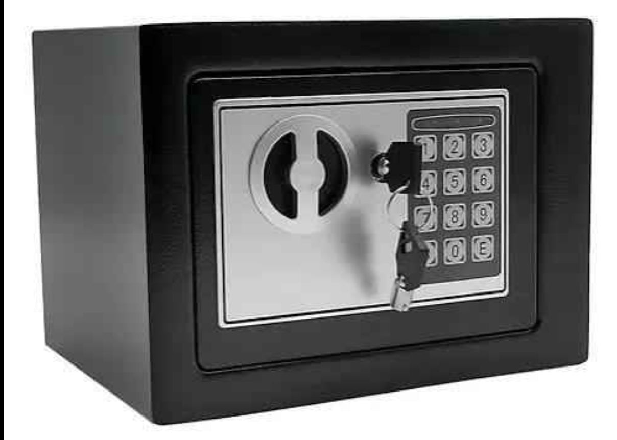 Caja fuerte digital con clave segura y confiable