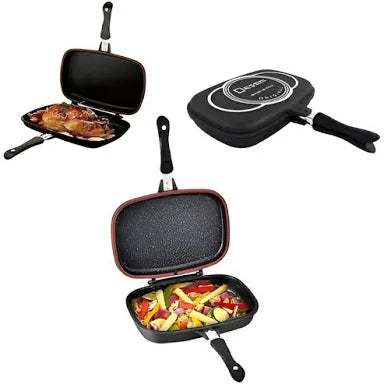 Sartén dessini italiano doble parrilla de 36 cms