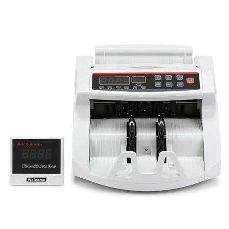 Máquina contadora de billetes con detector UV para billetes falsos