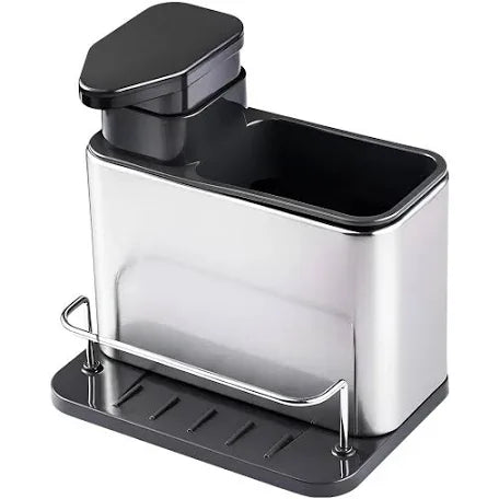 Dispensador de jabón con soporte de esponja 2 en 1