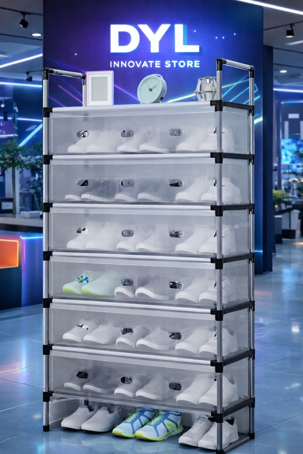 Zapatero de lujo con tapas 7 niveles. Mantén tu calzado ordenado 👟👟