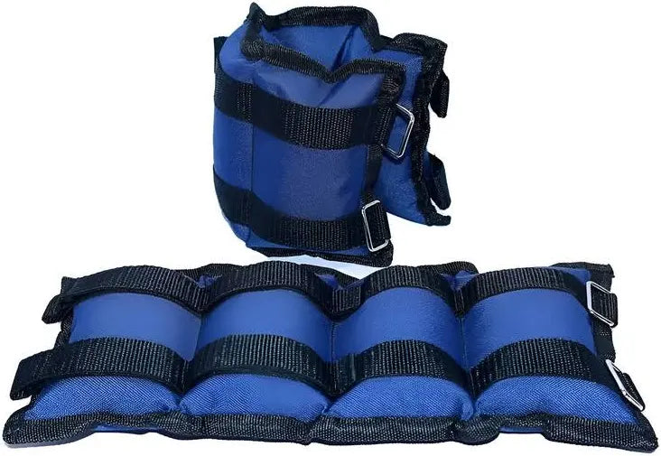 🔵 Pesas Ajustables para Tobillos y Muñecas 4KG – Entrena Más, Quema Más