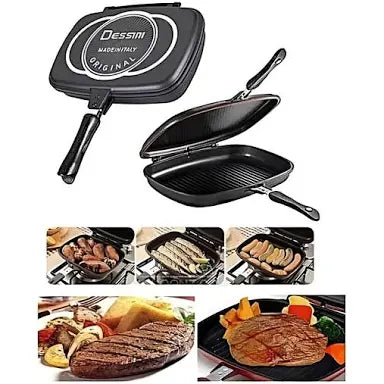 Sartén dessini italiano doble parrilla de 36 cms