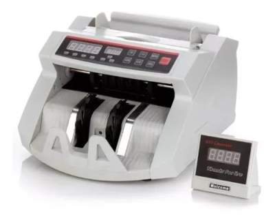 Máquina contadora de billetes con detector UV para billetes falsos