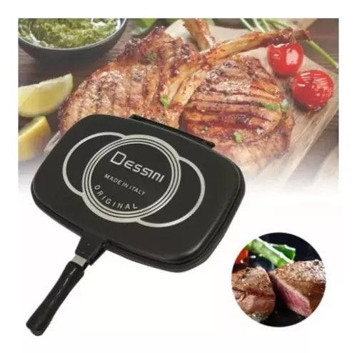 Sartén dessini italiano doble parrilla de 36 cms