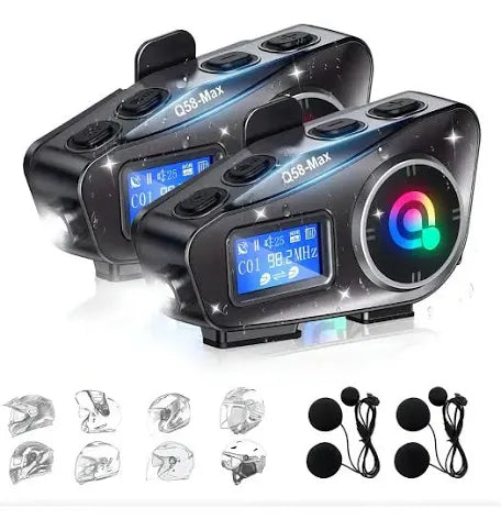 Intercomunicadores X2 Q58 Max - conexión entre cascos
