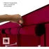 Closet Armario Doble Desarmable Con Forro 3 Espacios Color VinoTinto