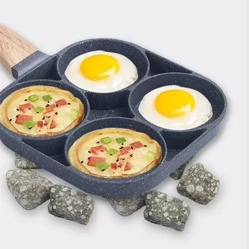 Sarten Antiadherente 4 Puestos Para Huevos Arepas Pancakes Ahorrar 30%