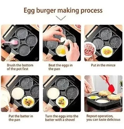 Sarten Antiadherente 4 Puestos Para Huevos Arepas Pancakes Ahorrar 30%